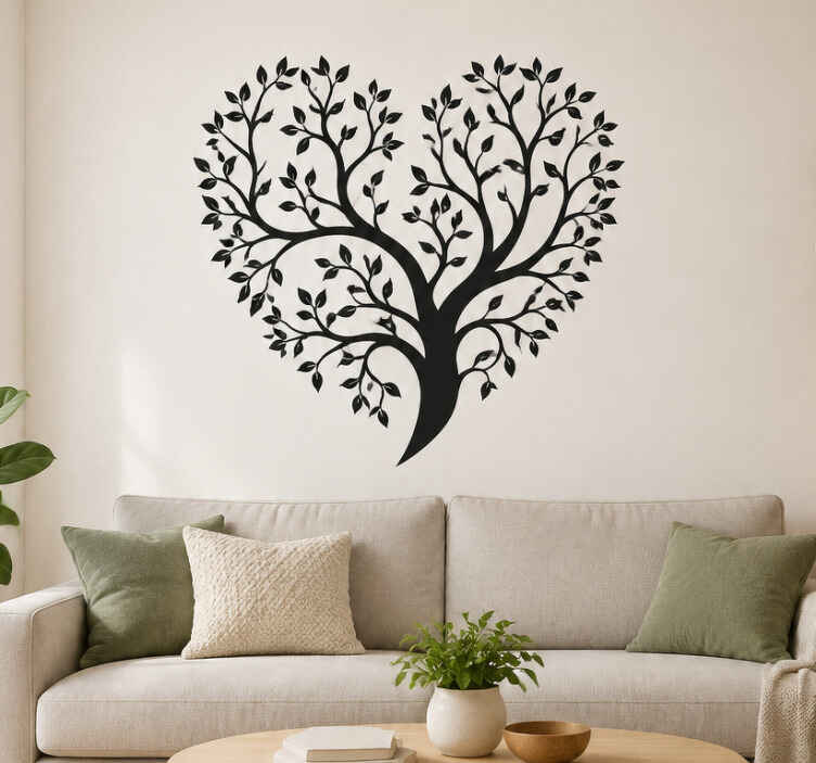 Sticker bloemenpatroon bomen - TenStickers