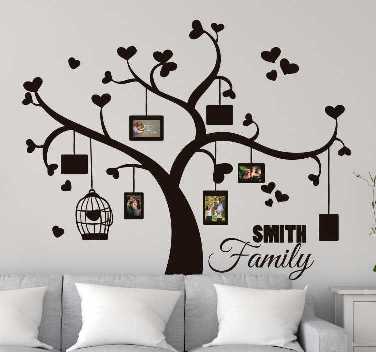 Family tree shop wall stickers