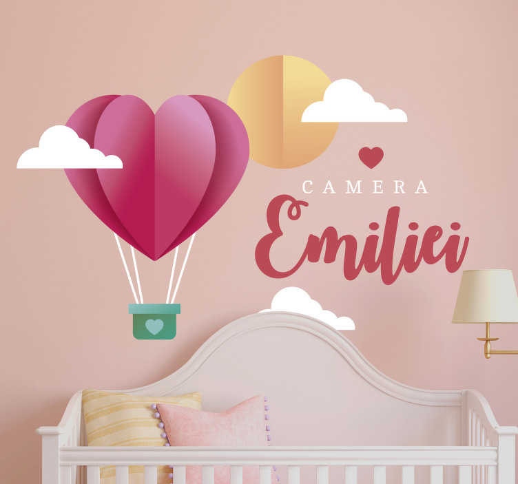 Autocolant personalizat de perete de balon cu aer cald - TenStickers
