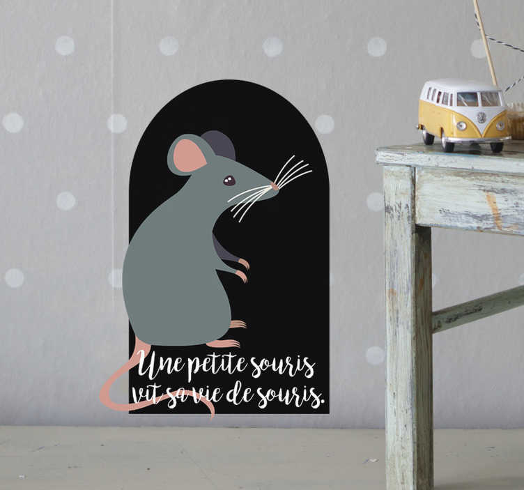 Sticker Mural petite souris