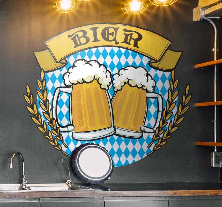 Wandtattoo Esszimmer Bier Tenstickers