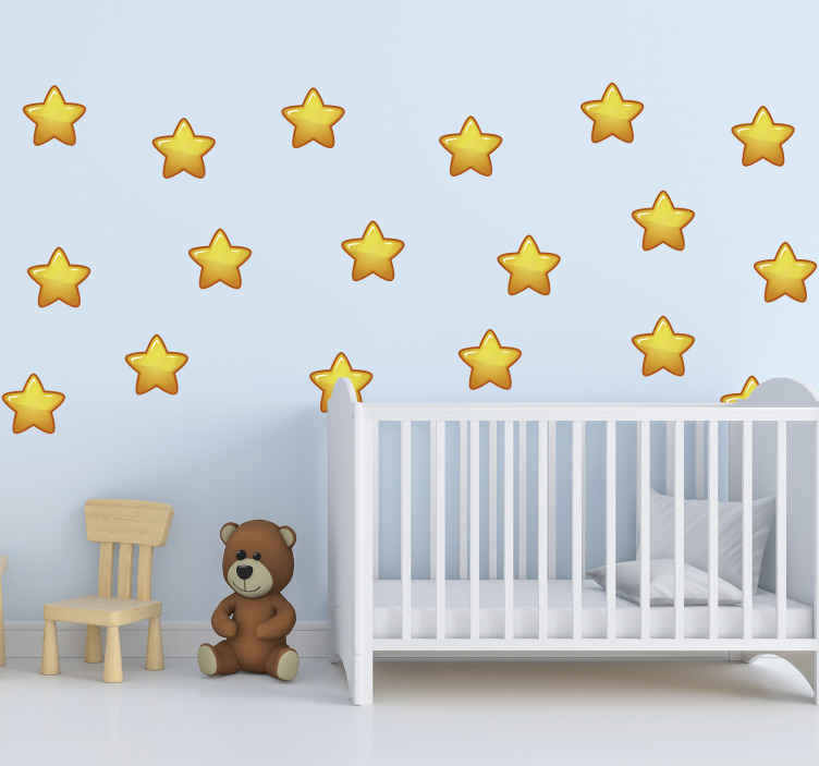 Vinilo habitación infantil lámina de estrellas - TenVinilo