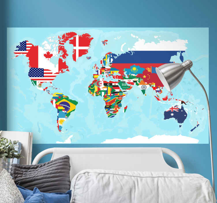 BASHOM BS-115 Pegatinas de pared del mapamundi grande mapa mundo para con  decoración madera mundi póster oficina sala corcho dormitorio niños antiguo  gigante mural rascar banderas maps mundial : : Bebé