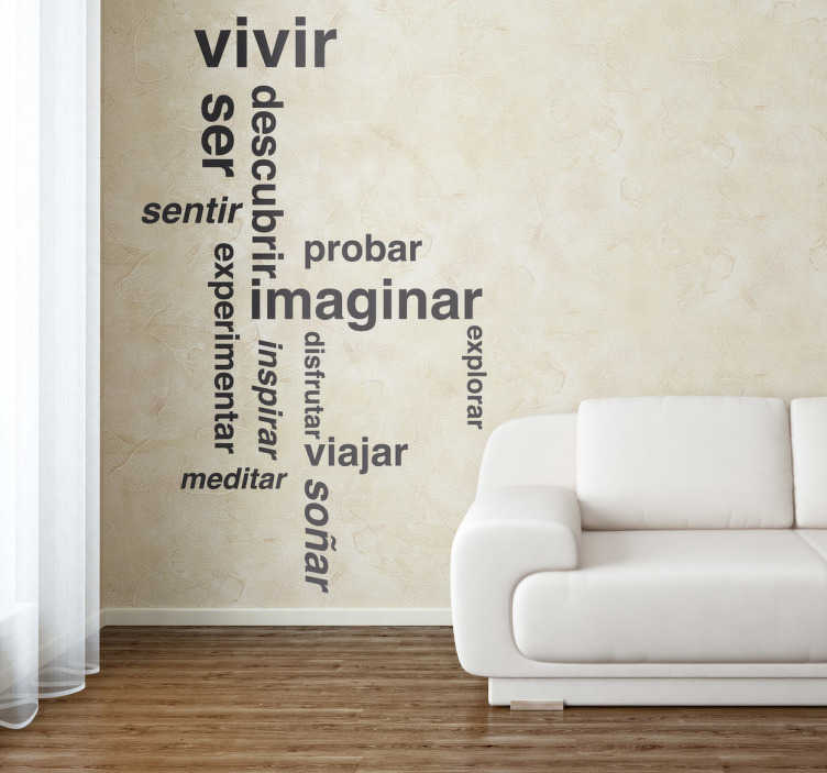 Decora las paredes de tu casa con vinilos de ciudades, películas o mensajes  motivadores
