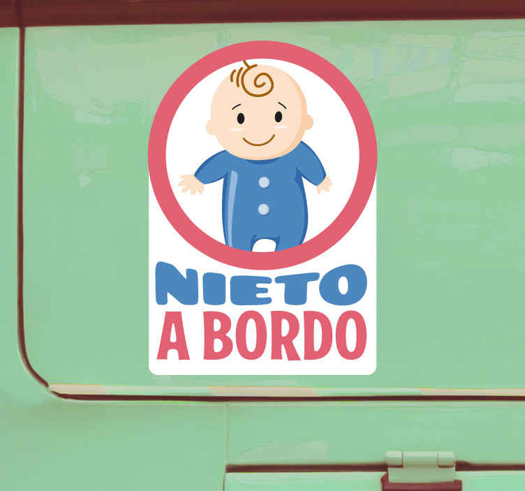 Nieto a bordo pegatina para coche - TenVinilo