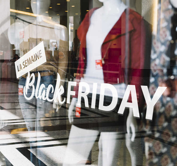 Vitrophanie semaine black friday