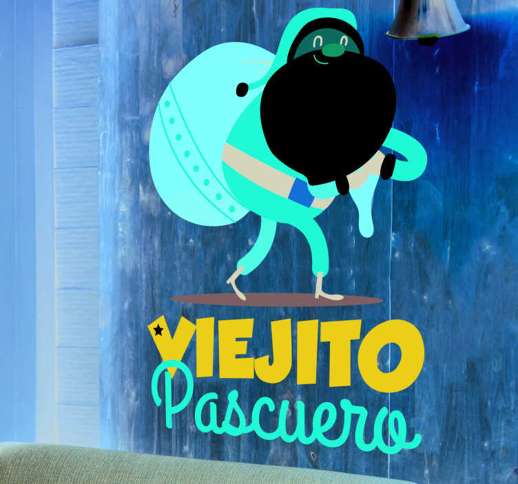 Pegatinas de navidad Viejito Pascuero - TenVinilo
