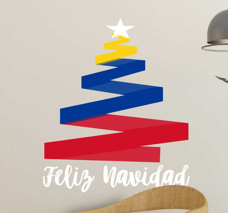 Pegatinas Feliz Navidad Colombiana - TenVinilo