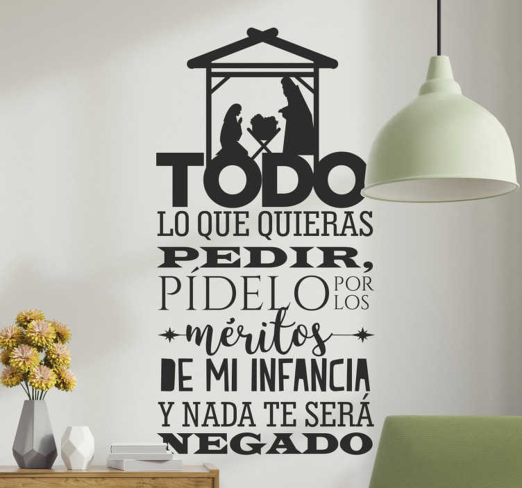 Pegatinas de navidad Novena de Aguinaldos - TenVinilo
