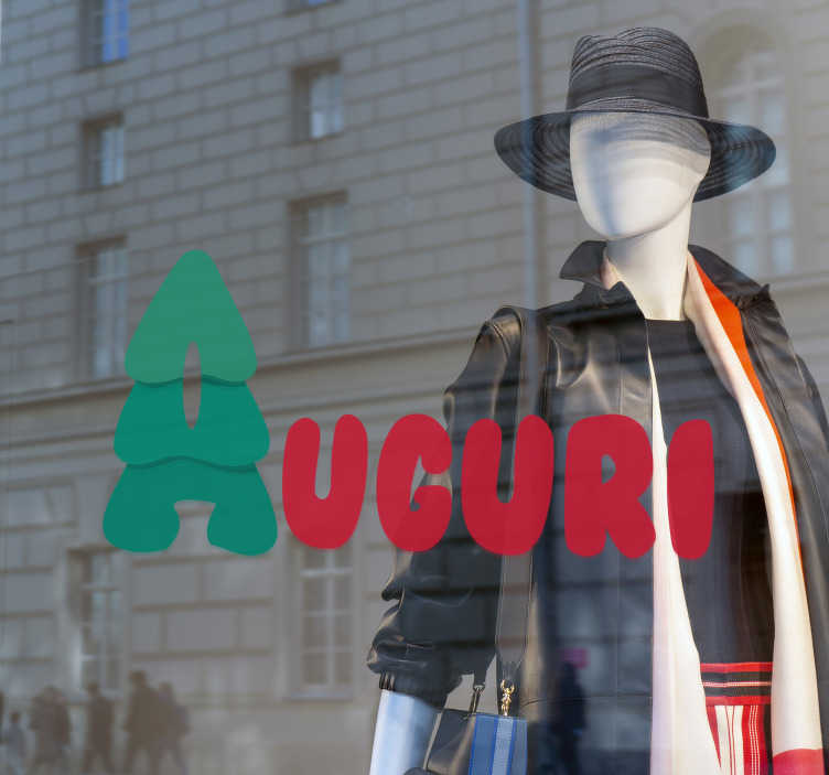 Adesivo Natale auguri