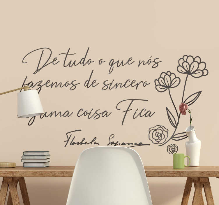 Vinil textos Citação de Florbela Espanca - TenStickers