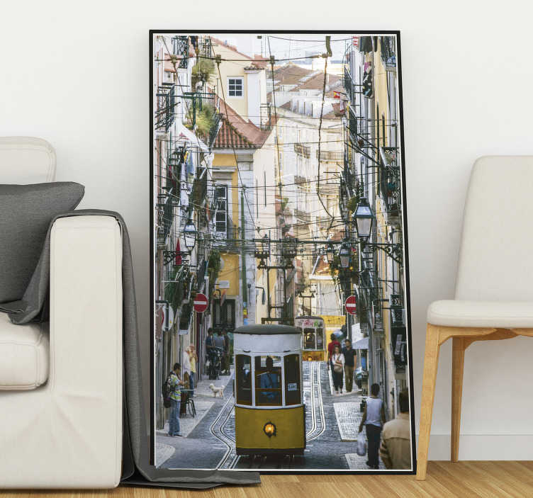 Vinil de cidades e países Rua de Lisboa - TenStickers