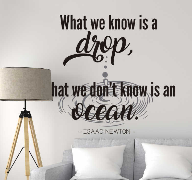 Isaac newton quote sticker - TenStickers
