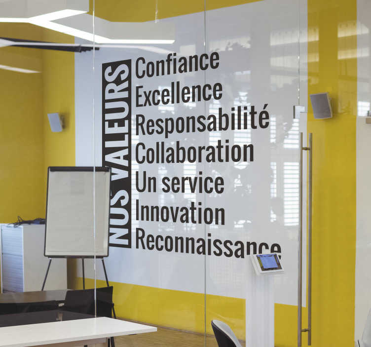 Sticker Texte entreprise