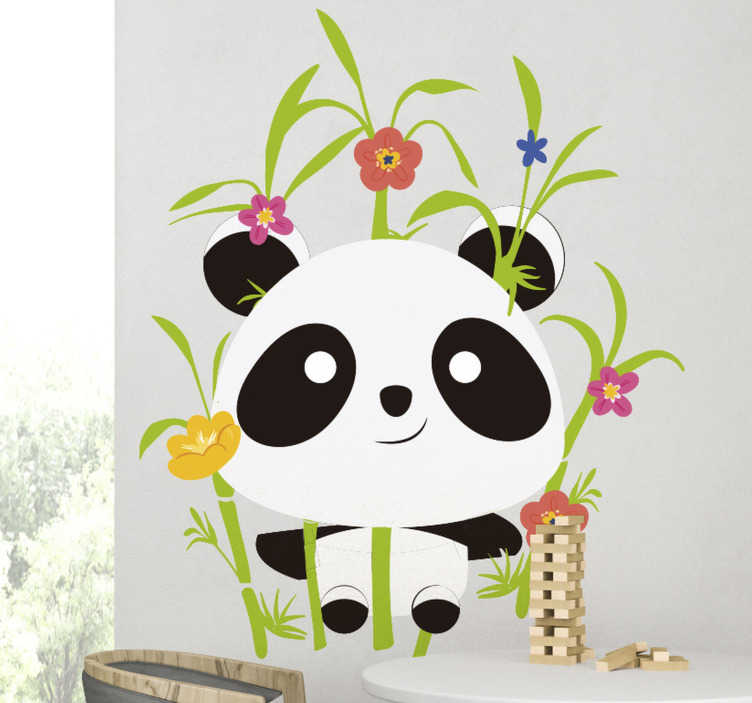 Sticker Animal Sauvage panda mignon