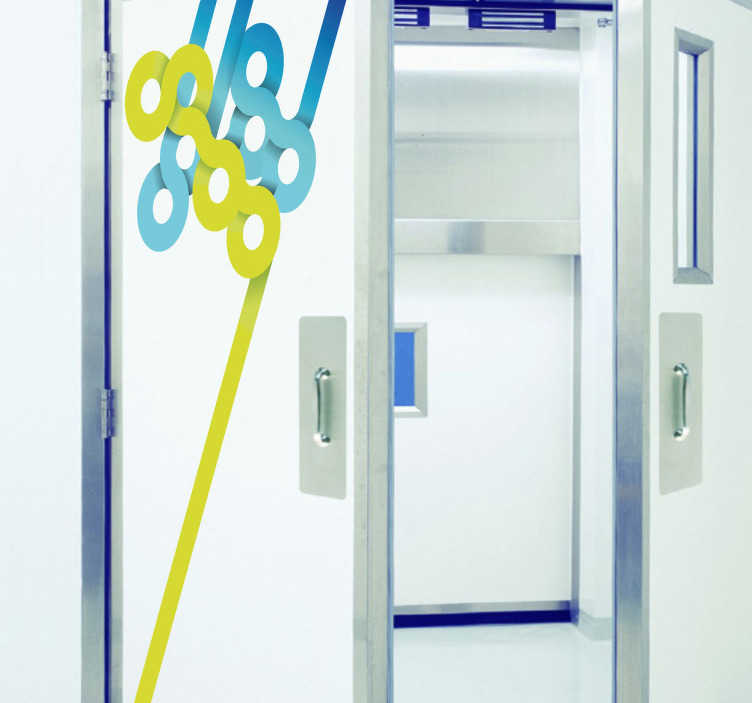 Sticker ligne et cercle