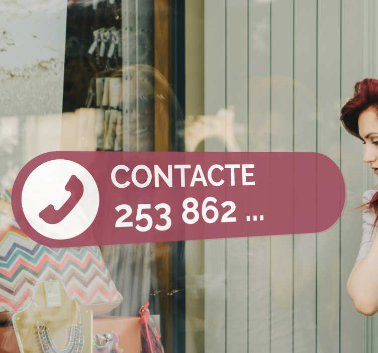 Autocolantes negócios Contacto Telefónico - TenStickers