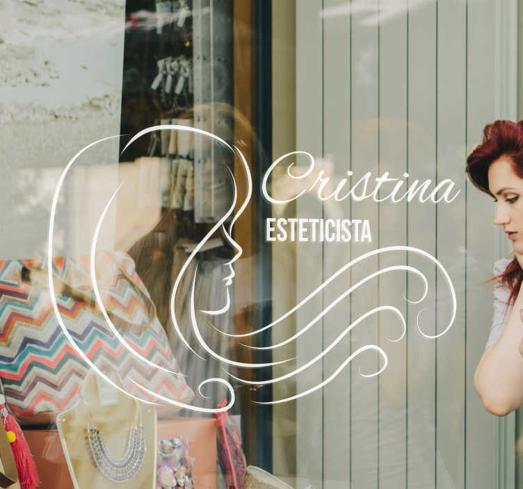 vinis decorativos arte esteticista - TenStickers