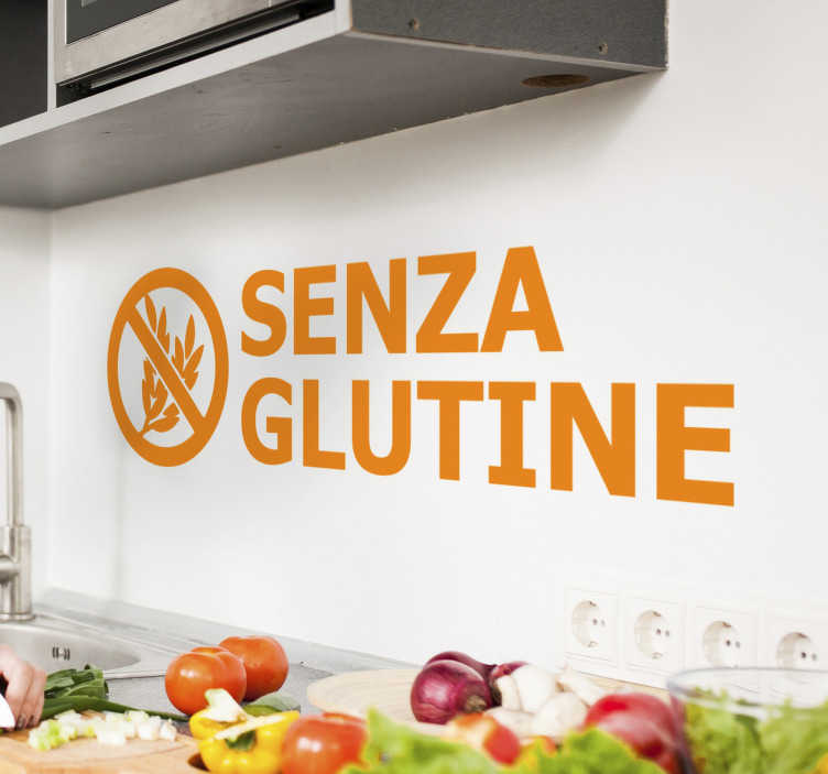 Adesivo per cucina alimenti senza glutine - TenStickers