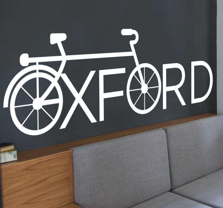 Oxford cycling cycling decal - TenStickers