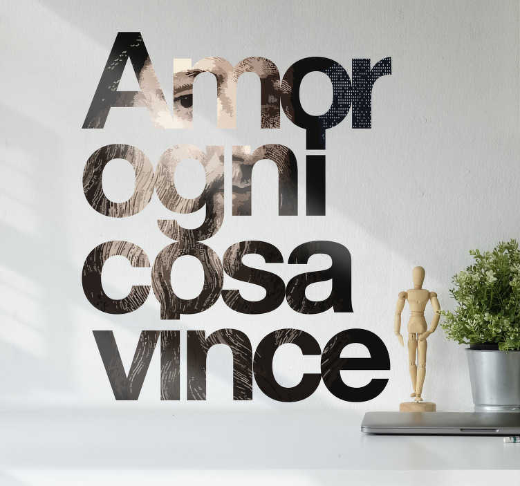 sticker citazione Leonardo Da Vinci