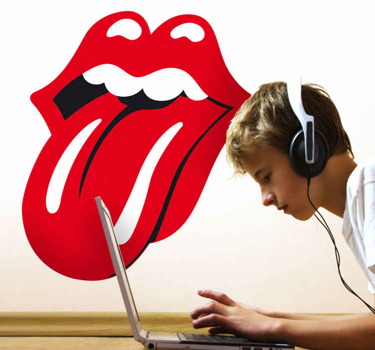 Sticker décoratif logo Rolling Stones