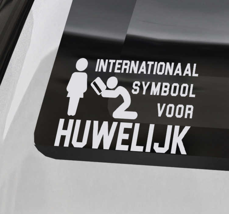 Bruiloft bestickering auto - TenStickers