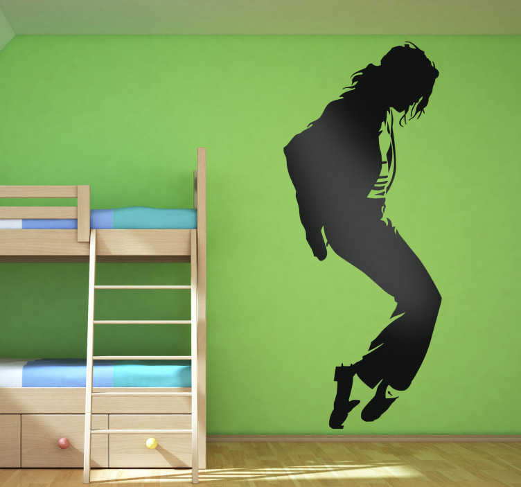 Sticker décoratif silhouette Michael Jackson