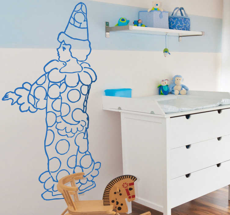 Sticker enfant dessin arlequin