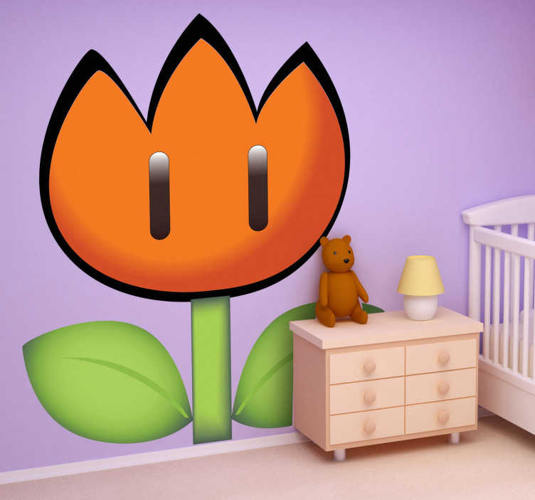 Sticker enfant SuperMario coquelicot