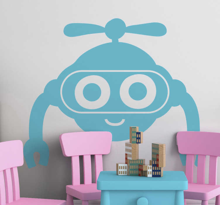 Fun Robots Kids Sticker - TenStickers