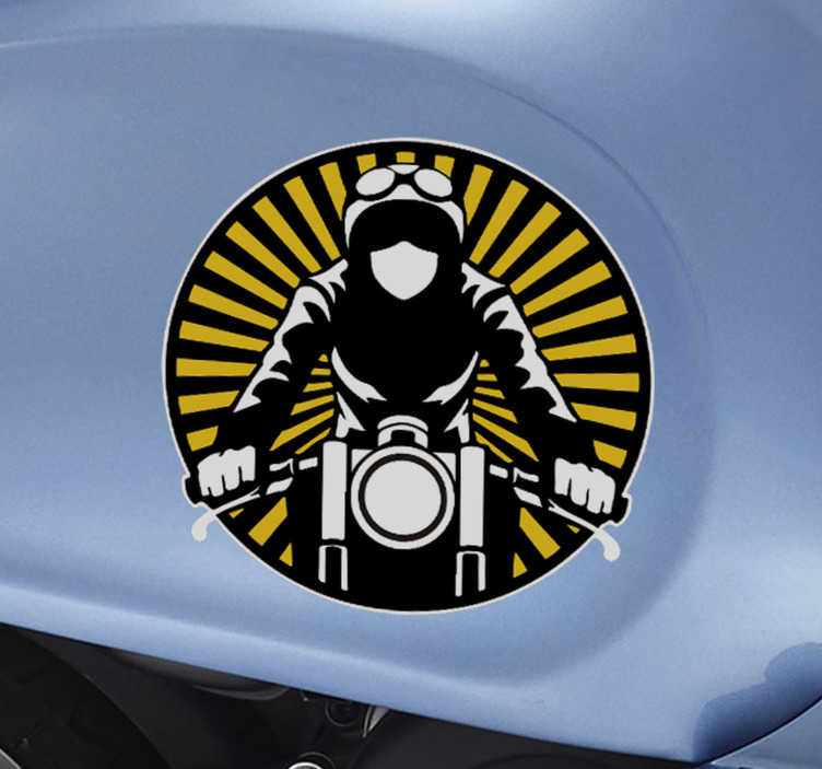 ADESIVI Biker Moto Sticker un cuore per motociclisti 