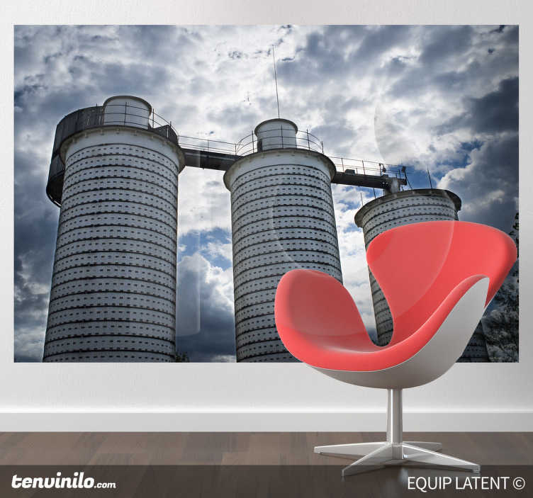 Photo murale tours industrielles
