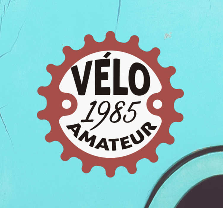 Sticker rond Cycliste amateur