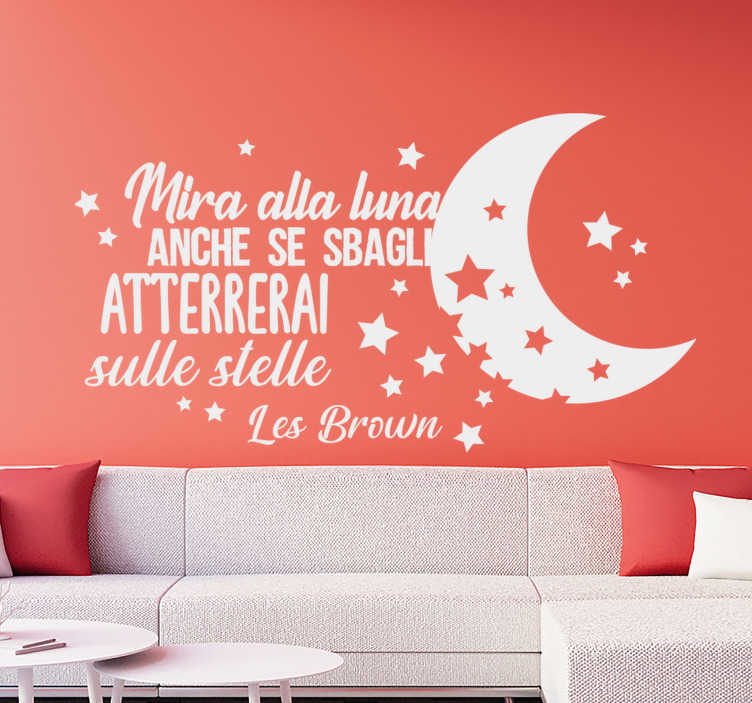 Sticker di citazione motivazionale di stelle