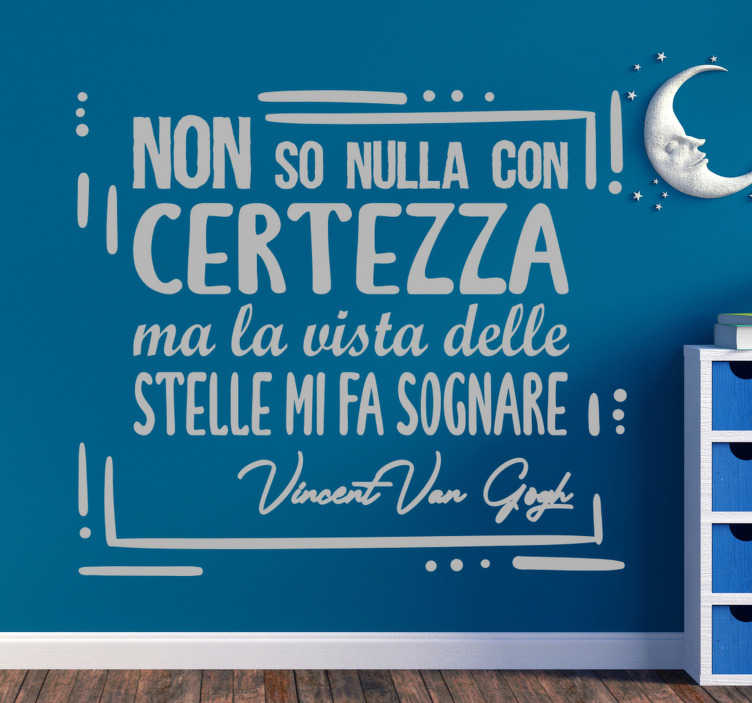Sticker di citazione di van gogh