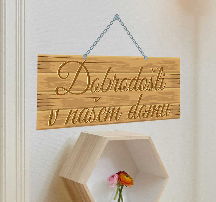 Dobrodošli na naši domači stenski nalepki z besedilom - TenStickers