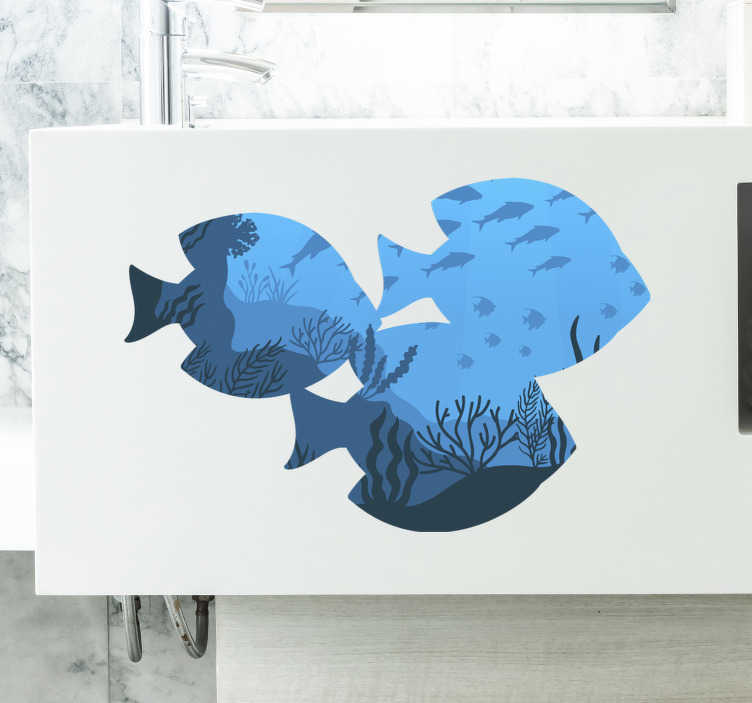 Image of Sticker pesci d'acquario