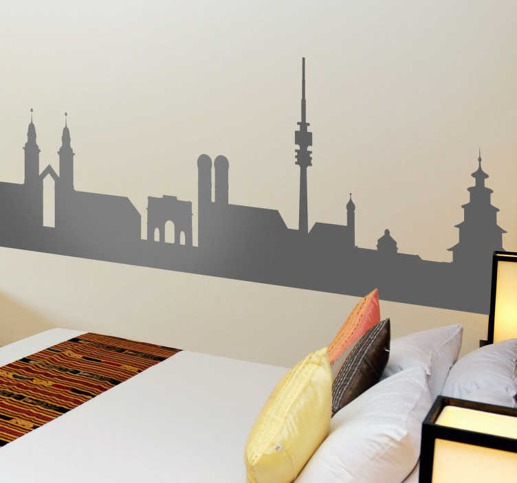 autocollant mural skyline Munich