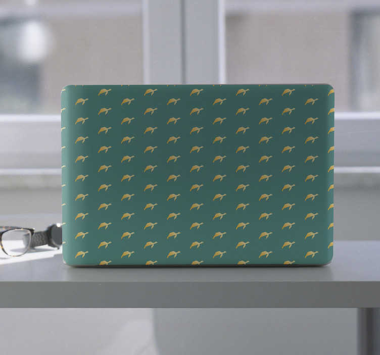 Sticker Ordinateur Portable Tortue géométrique