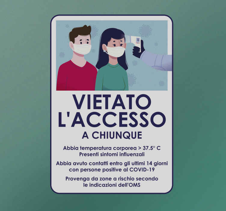 Stickers Voce selezionata da covid-19