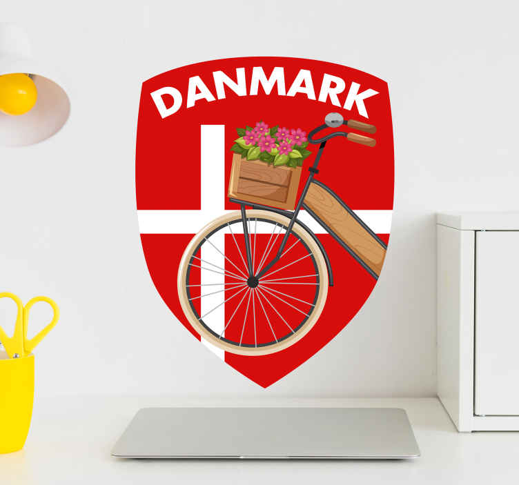 Eventyr unicorns flag klistermærke - TenStickers