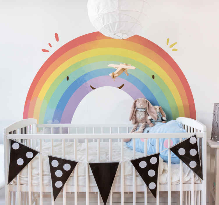 Pegatinas Infantiles Pared, Vinilo Pared Infantil con Arco Iris y Sol,  Vinilos Decorativos Habitación Infantil Autoadhesivas, Infantiles Vinilos  Pared para Habitación Bebés Niñas y Niños : : Bebé