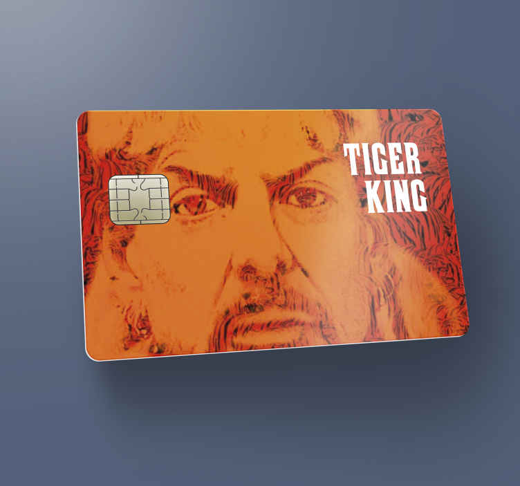 Sticker pour carte bancaire Tiger King