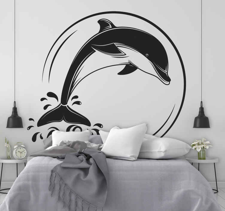 Delfiner fisk vægoverføringsbillede - TenStickers
