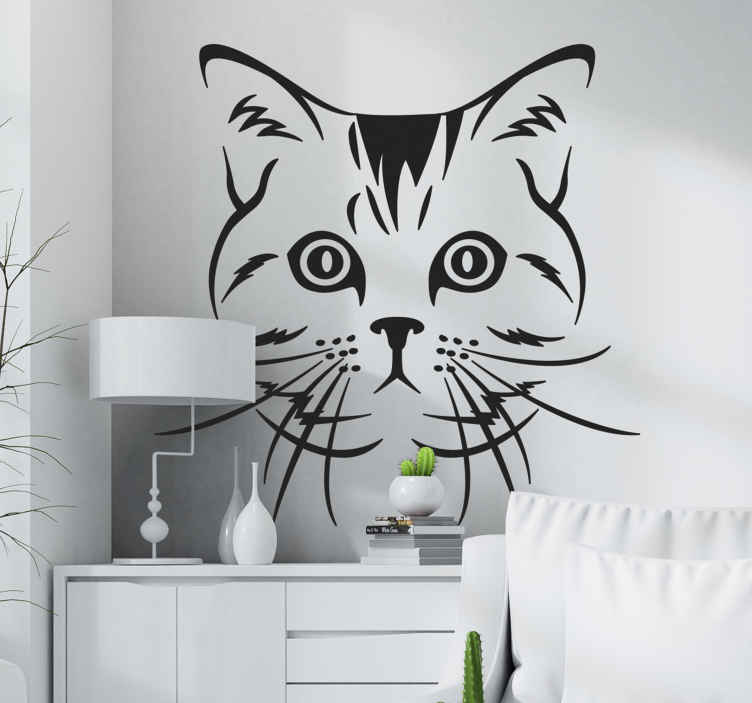 Autocolante decorativo cão e gato Desenho fofo amigo de cão e gat