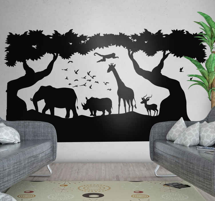 Wall Stickers Home Decor Vinyl Art Decal Mural The African Grasslands