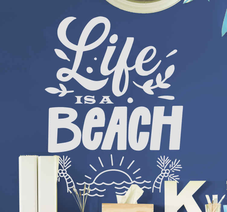 Get Art mur de vinyle theme de la plage For iPhone Free