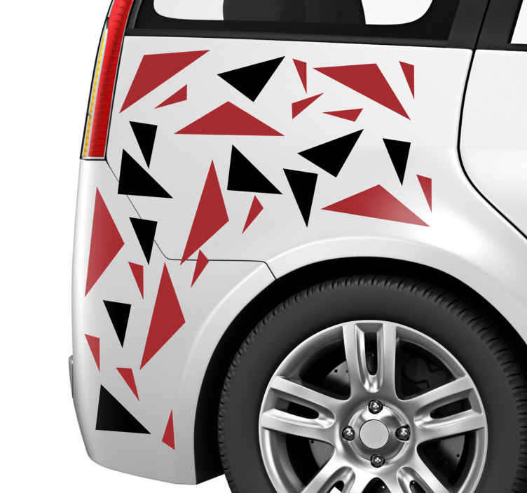 Modern triangles Car Decal - TenStickers