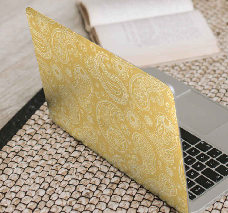 Arabisk paisley laptop klistremerke Tenstickers Arabisk paisley design t skjorte Tenstickers